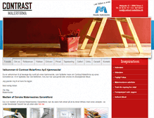 Tablet Screenshot of contrast-malerfirma.dk